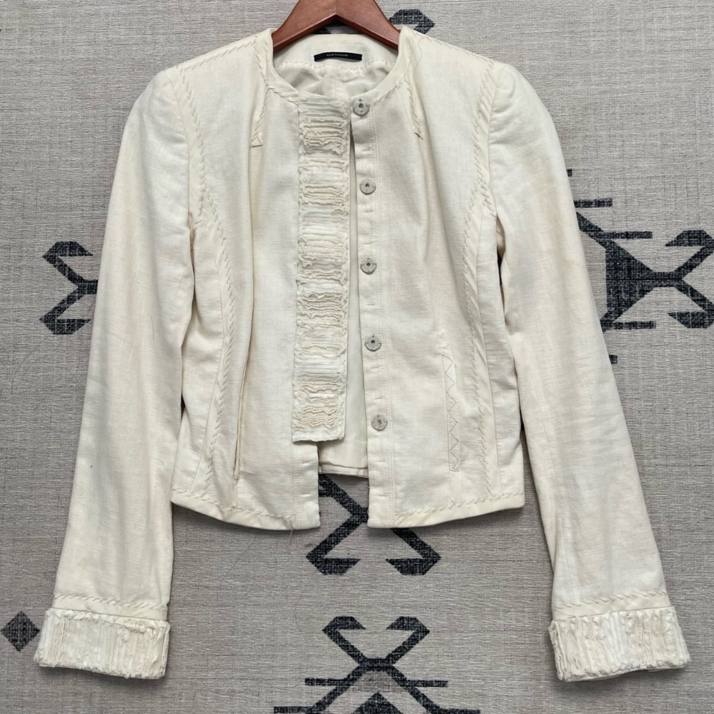 Elie Tahari Blazer Linen Size 2